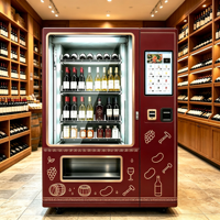 Mesin Penjual Minuman JOYVEND Tipe Angkat Format Kecil Anggur Bersoda Koktail Non Alkohol Pembayaran Multi-Metode Verifikasi Usia