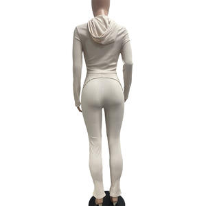 Nuovi Arrivi: Completo Casual da Donna con <span class=keywords><strong>Giacca</strong></span> <span class=keywords><strong>e</strong></span> Pantaloni, Set Due Pezzi Autunnale, Tuta Sportiva da Donna - Product Image 4