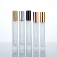 Offre Spéciale – Flacon de Parfum en Verre Transparent à Fond Épais 10 ml avec Pompe Vaporisatrice, Bouchon Doré, Diffuseur à Bâtonnets, Sérigraphie Ronde/Carrée