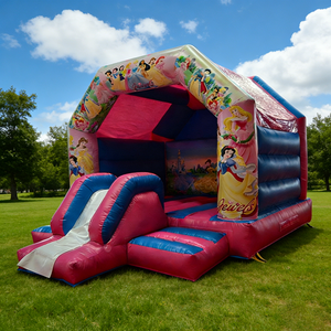 Château <span class=keywords><strong>gonflable</strong></span> avec toboggan bleu, aire de jeux pour enfants, usage intérieur/extérieur, qualité commerciale, pour fêtes et sautades - Product Image 6