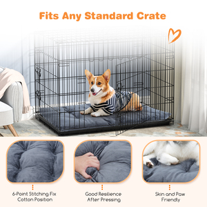 Nobleza grande letto per cani grigio scuro XL taglia morbido e soffice materiale antiscivolo PP lettino per cani lavabile per piccoli animali - Product Image 5