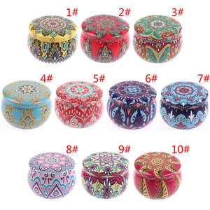 Nouvelle boîte à bonbons en forme de tambour, boîte à biscuits, fournitures de fête, boîte en étain pour théière, boîte à bijoux - Product Image 5