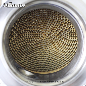 Direct-fit Catted Downpipe for BMW M3/M4 F80/F82 S55 3.0T 2014-2019 Stainless Steel Pipe High Flow with 100/200/300/400 <b>Catalyst</b> - Product Image 2