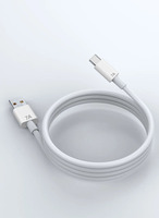 Cable de Datos USB-C de Carga Súper Rápida 7A Blanco de 100W, Conductor de Cobre Puro, Transferencia de Datos para Teléfonos Móviles, Compatible con Honor