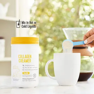 Crème à café au collagène personnalisée, sans produits alimentaires et en poudre à faible teneur en sucre avec supplément de Peptides de collagène