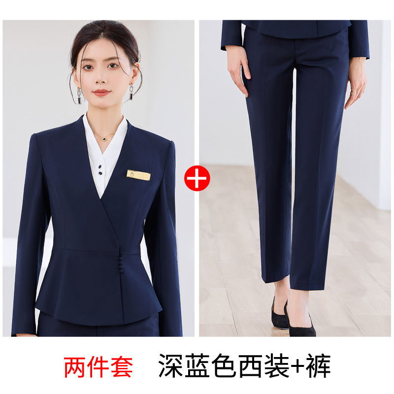 Dark blue suit pants