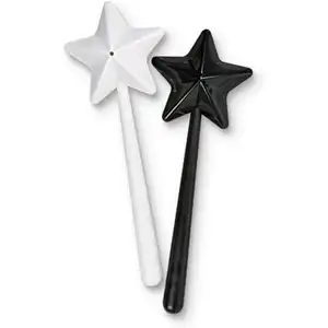 Wand Salt and Pepper Shakers, Magical Wands Duo Salt Seasoning Spice Stars Stick Refillable Pentagram Shape Salt Dispenser with