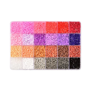 Perles de fusion EVA 2,6 mm DIY pour l'art pixel Hama Beads, couleur rose, pour Perler Beads, Pindou Fusion Beans - Product Image 4