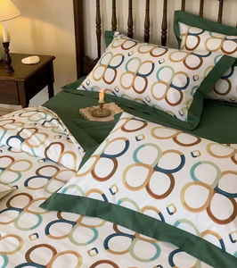 Bộ Ga Trải Giường Thiết Kế Sang Trọng 100% Cotton Chất Lượng Tốt Theo Yêu Cầu Bán Sỉ - Product Image 2