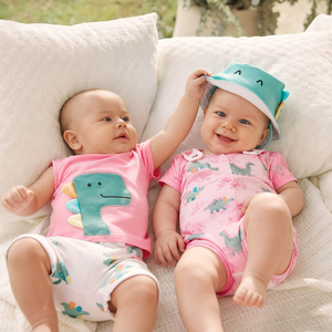 Maillot de bain une pièce unisexe à manches courtes à séchage rapide pour bébés garçons et filles OEKO <span class=keywords><strong>TEX</strong></span> personnalisé - Product Image 2
