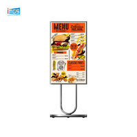 Affichage numérique pour menu de restaurant, écran LCD vertical de 32 à 43 pouces, affichage publicitaire sur pied avec contrôle Wi-Fi