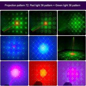 NUEVO Smart Stage DJ Party Proyector láser Disco Control de voz Rojo Verde Luces estroboscópicas IP33 Clasificado Club Family Holiday Lights - Product Image 5