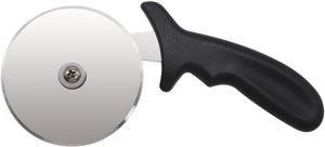Roulette à pizza circulaire moyenne colorée en acier inoxydable avec bord dentelé pour une découpe parfaite de vos pizzas - Product Image 5