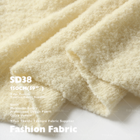 Tissu de laine épais chaud et doux tissu de pull extensible en molleton pour cardigan/textile à la maison/sweat à capuche