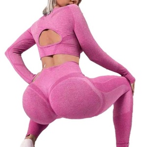 Conjuntos de Yoga Personalizados para Mujer, Ropa Deportiva para Gimnasio, Top y Leggings para Correr, Conjunto de Dos Piezas para Entrenamiento, Trajes Deportivos Sin Costuras, Conjunto de Yoga para Mujer - Product Image 6