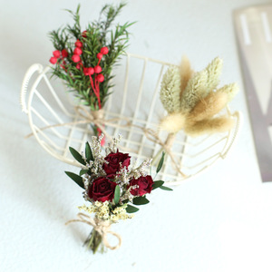Ramo de Flores Secas y <span class=keywords><strong>Preservadas</strong></span> al por Mayor, 12 cm, <span class=keywords><strong>Mini</strong></span> Ramo de Gypsophila y <span class=keywords><strong>Rosas</strong></span> en Caja de Regalo para Decoración del Hogar en Días Festivos - Product Image 3