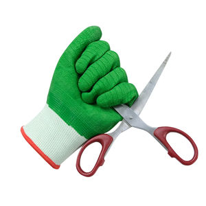 Guantes de trabajo de seguridad para jardín industrial con patrón de onda de revestimiento de látex resistente al desgaste de alta calidad - Product Image 5