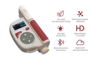 Tragbare Hand blatt pflanze Chlorophyll-Konzentration messer Tester Temperatur Feuchtigkeit Stickstoff gehalt messer - Product Image 5