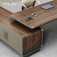 Bureau de direction réglable en hauteur de qualité supérieure assis debout levage électrique double moteur ordinateur de bureau intelligent Table de patron pour le bureau