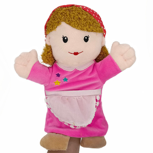 Juego de marionetas de mano de 6 piezas para miembros de la familia, muñecos de peluche suaves para contar cuentos y juegos de rol, gran regalo DIY para niños - Product Image 3