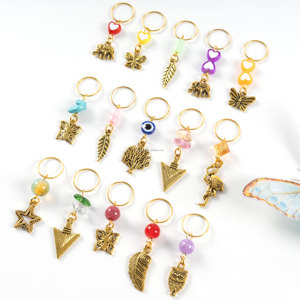 Perles de crochet en gros pour enfants, anneaux pour tresses Box Braids, bijoux pour locs, accessoires de tressage au crochet, bijoux capillaires africains, manchettes pour dreadlocks - Product Image 4
