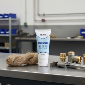 Pâte d'étanchéité avec composé de <span class=keywords><strong>joint</strong></span> de tuyau en lin <span class=keywords><strong>et</strong></span> mastic fileté gris PTFE pour applications de plomberie 65g - Product Image 4