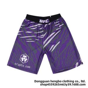 Combinaison de sandale à séchage rapide UFC pour hommes et <span class=keywords><strong>femmes</strong></span> Fight Night Muay Thai Shorts avec logo avant pour l'entraînement des arts martiaux de boxe - Product Image 6