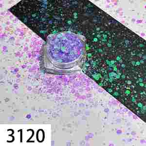 Metal Solid Color Laser Glitter Iridescent Sequins DIY Craft for Handmade Quicksand Filling Double Wall Plastic <b>Cup</b> - Product Image 6