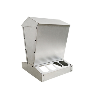 Mangiatoia per Polli JH-Mech Resistente Affidabile di Lunga Durata Sospesa in Acciaio Zincato Argento - Product Image 1