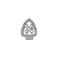 Grillz dentaire personnalisé Hip Hop avec motif flèche en diamant, bijoux et accessoires de scène