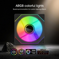 Nouveautés 2026 : Ventilateurs RGB 120 mm pour Boîtier PC, Refroidisseur CPU, Ventilateurs de Refroidissement PC RGB Colorés, Ventilateurs ARGB pour Boîtier de PC Gaming