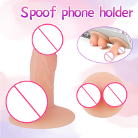 Mini-Dildo, kleiner Analplug, starker Saugnapf, 100 % wasserdicht, Vaginal-Anal-Stimulation, Masturbator für Männer/Frauen, lustig
