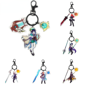 พวงกุญแจอะคริลิค <span class=keywords><strong>Genshin</strong></span> <span class=keywords><strong>Impact</strong></span> คาเอเดฮาระ คาซึฮะ บาร์บาร่า กุนน์ฮิลด์ร์ อนิเมะ ไดโอน่า คามิซาโตะ อายากะ โยอิมิยะ ของขวัญ - Product Image 3