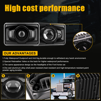 Feux avant de camion LED Flyming 4x6 pouces 6000K 12V IP67 avec projecteur à faisceau haut/bas pour Kenworth & Peterbilt 379 (approuvé DOT)