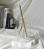 C&H Creative Novel Design Bougie à Huile à Flamme Réelle, Bougie Sans Fin, Bougie Éternelle, Bougie Parfumée en Verre, Décoration de Chambre d'Hôtel