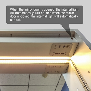 Gabinete <span class=keywords><strong>de</strong></span> Baño Inteligente Personalizado con Espejo y Luz LED - Product Image 6