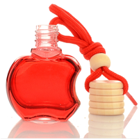Vente en gros de flacons diffuseurs de parfum pour voiture en verre de 10 ml, multicolores et de formes variées, avec bouchon à vis