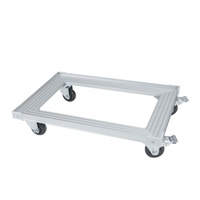 Chariot en alliage d'aluminium écologique OMAKE en forme de tortue avec plateau de transport pour moules à pâtisserie et outils à gâteaux