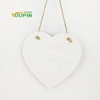 Cadre mural en forme de cœur Art déco créatif Plaque en MDF vierge de sublimation de 7.5x7.5 pouces pour accrocher la décoration murale d'anniversaire en vrac