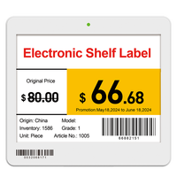 JINGXIN Étiquettes de prix numériques E-Ink pour magasin de détail de tailles multiples Étagère intelligente Epaper Esl Étiquettes de prix électroniques pour supermarché