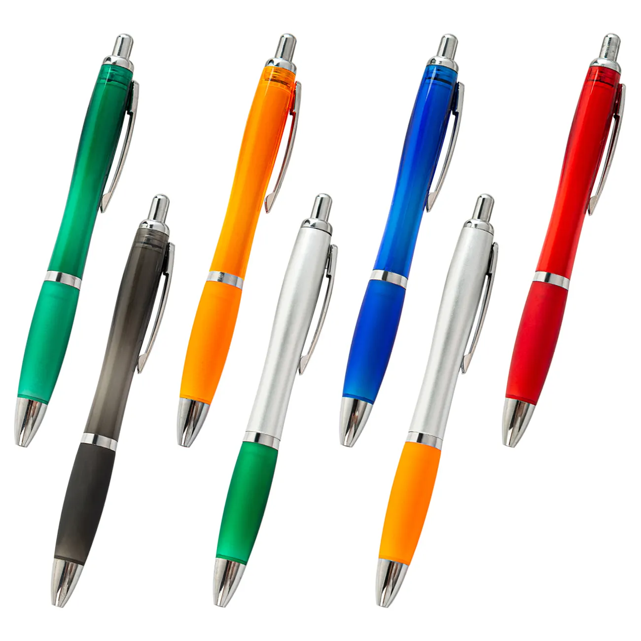 Promotional Advertising Plastic Pen Ballpoint Pen Custom Logo Rubber Grip Plastic Gift Pen