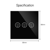 MOES Tuya ZigBee Interruttore Dimmer Intelligente Multi-Gang per Luci, Controllo Remoto RF Smart Life, Compatibile con Alexa Google, 1/2/3 Gang