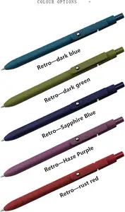 Bolígrafos de Gel personalizados, diseño colorido, retráctil de 0,5mm, tinta de secado rápido, negros, suaves y cómodos