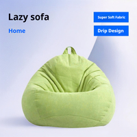 Sofá Modular Moderno Reclinable y Ajustable con Funda, Forma de Lágrima, Súper Suave, de Algodón y Lino, de Una Plaza, Relleno de Espuma, para Sala de Estar