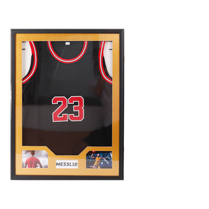 Cornice ombra creativa in legno per <span class=keywords><strong>Baseball</strong></span> basket maglie da calcio di stoccaggio Display per foto in <span class=keywords><strong>Jersey</strong></span> Rack Shadow Box telaio - Product Image 1