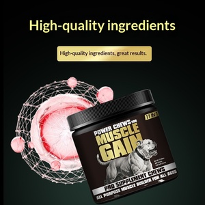 อาหารเสริมบำรุงข้อต่อสำหรับสุนัขพันธุ์ใหญ่ ช่วยเสริมสร้างกล้ามเนื้อและกระดูก ชนิดเม็ดเคี้ยวเนื้อนุ่ม สำหรับการค้าต่างประเทศ 11 สูตรใน 1 กระป๋อง - Product Image 3