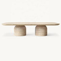 Table Basse en Marbre Exquise Haut de Gamme Simple Style Nordique, Meuble de Salon de Luxe Personnalisé pour Villa et Club à l'Exportation