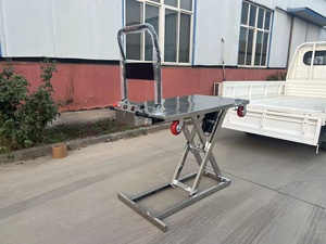 Hidrolik pengangkat troli gunting Forklift truk alat penanganan Flatbed nyaman truk terpasang Forklift - Product Image 2