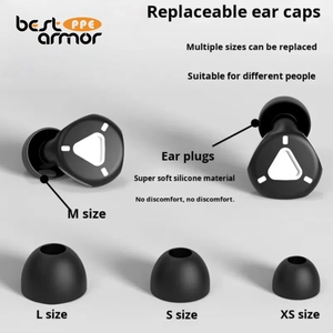 Tappi per Orecchie Triangolari in Silicone ad Alte Prestazioni, Riduzione del Rumore, Riutilizzabili, per Dormire, Contro il Russamento, per Chi Dorme di Lato, Certificati CE - Product Image 2