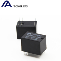 Modul Relay Sinyal TONGLING Mini 4100 24V DC 6 Pin 0.2W 360VA/90W Papan Relay untuk PCB